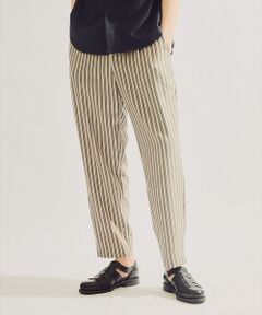ABAHOUSE / アバハウス パンツ | 【リネンライク 】ストライプ リラックスパンツ / ワイドパンツ
