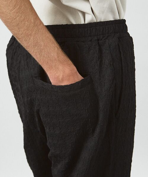 ABAHOUSE / アバハウス パンツ | 【セットアップ対応】シャーリングケーブル リラックスパンツ/イージーパンツ | 詳細4