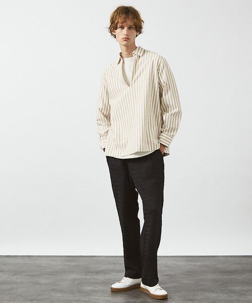 ABAHOUSE / アバハウス パンツ | 【セットアップ対応】シャーリングケーブル リラックスパンツ/イージーパンツ | 詳細9