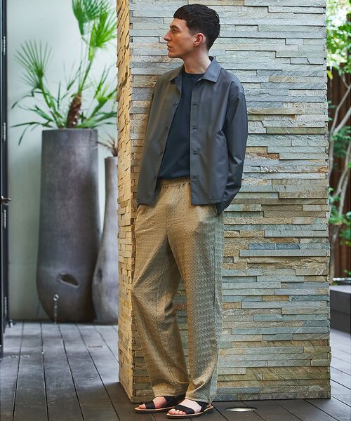 ABAHOUSE / アバハウス パンツ | 【セットアップ対応】シャーリングケーブル リラックスパンツ/イージーパンツ | 詳細10