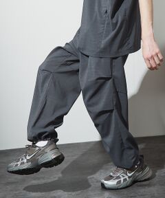 ABAHOUSE / アバハウス パンツ | 【セットアップ対応】 ウーブン ドライ パラシュートパンツ / ワイドパンツ /