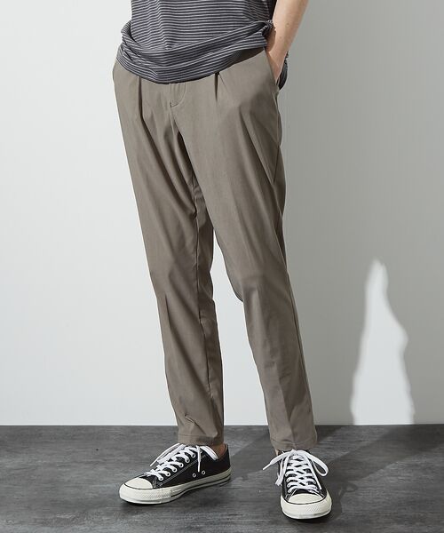 ABAHOUSE / アバハウス パンツ | 【常に適温 / 37.5 Technology】 1プリーツ イージーパンツ/ハ | 詳細5