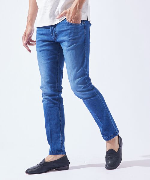 ABAHOUSE / アバハウス デニムパンツ | 【entre amis / アントレアミ】スリムフィット デニム / ストレッチ | 詳細10