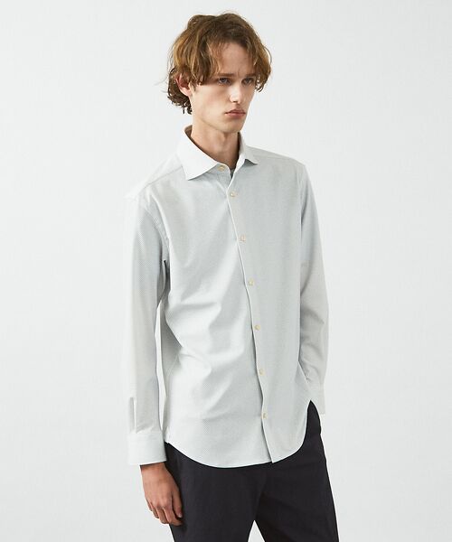 ABAHOUSE/アバハウス 【FLEX SHIRTS】ドライメッシュ 360°ストレッチ ジャージシャツ【予 アイボリー 48 ABAHOUSE/アバハウス 【FLEX SHIRTS】ドライメッシュ 360°ストレッチ ジャージシャツ【予 アイボリー 48