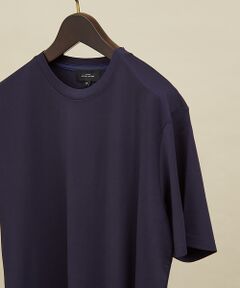 ABAHOUSE / アバハウス Tシャツ | 【定番】ドレスポンチ クルーネック 半袖Tシャツ / ストレッチ 冷涼感