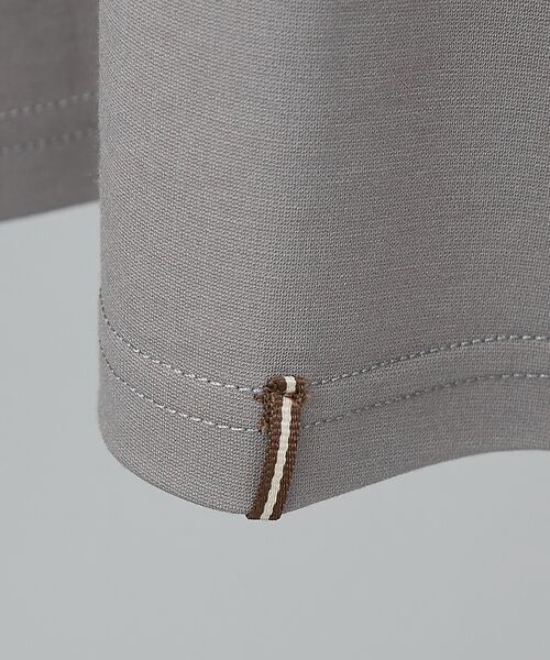 ABAHOUSE / アバハウス Tシャツ | 【定番】ドレスポンチ クルーネック 半袖Tシャツ / ストレッチ 冷涼感 | 詳細4