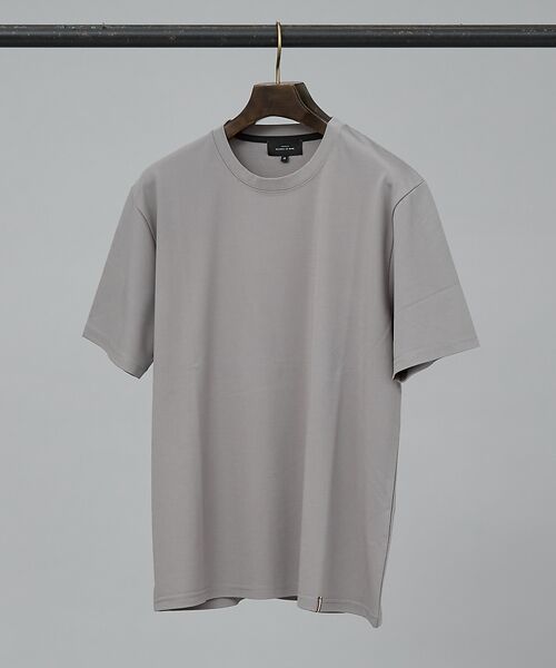 ABAHOUSE / アバハウス Tシャツ | 【定番】ドレスポンチ クルーネック 半袖Tシャツ / ストレッチ 冷涼感 | 詳細5