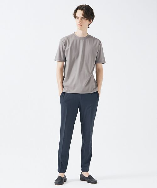 ABAHOUSE / アバハウス Tシャツ | 【定番】ドレスポンチ クルーネック 半袖Tシャツ / ストレッチ 冷涼感 | 詳細6