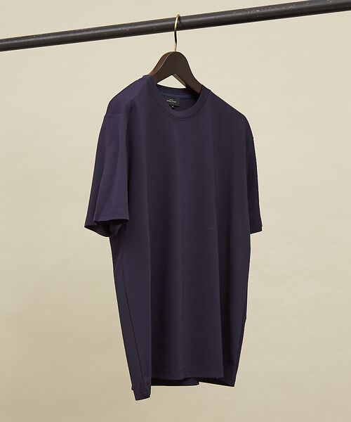 ABAHOUSE / アバハウス Tシャツ | 【定番】ドレスポンチ クルーネック 半袖Tシャツ / ストレッチ 冷涼感 | 詳細9