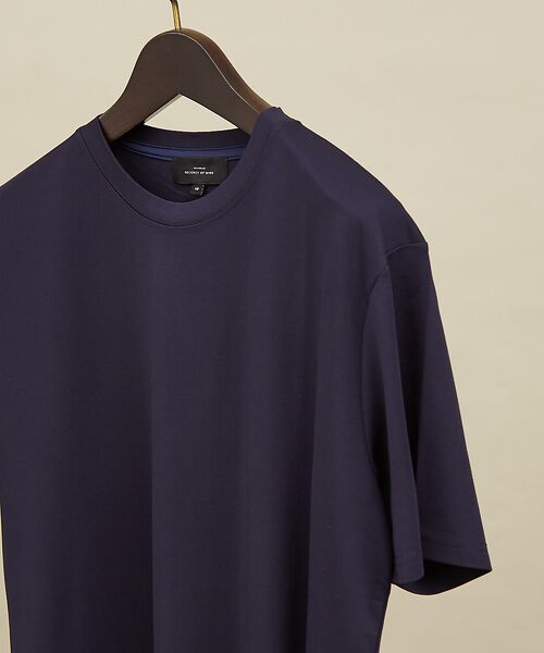 ABAHOUSE/アバハウス 【定番】ドレスポンチ クルーネック 半袖Tシャツ / ストレッチ 冷涼感 ダークネイビー 44 ABAHOUSE/アバハウス 【定番】ドレスポンチ クルーネック 半袖Tシャツ / ストレッチ 冷涼感 ダークネイビー 44