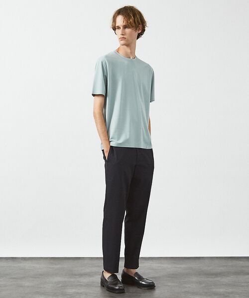 ABAHOUSE / アバハウス Tシャツ | 【定番】ドレスポンチ クルーネック 半袖Tシャツ / ストレッチ 冷涼感 | 詳細14