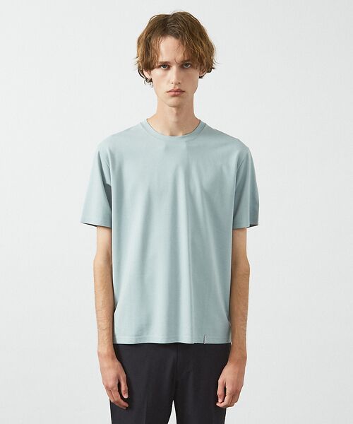 ABAHOUSE / アバハウス Tシャツ | 【定番】ドレスポンチ クルーネック 半袖Tシャツ / ストレッチ 冷涼感 | 詳細15