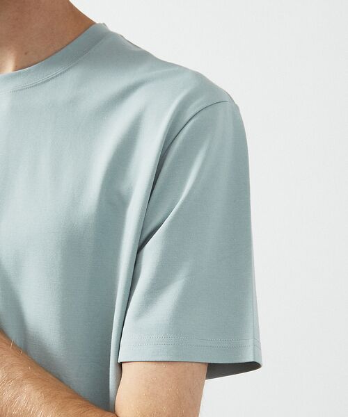 ABAHOUSE / アバハウス Tシャツ | 【定番】ドレスポンチ クルーネック 半袖Tシャツ / ストレッチ 冷涼感 | 詳細19