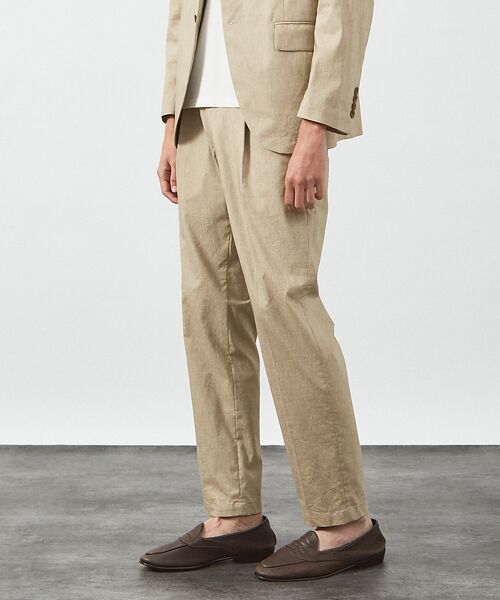 ABAHOUSE / アバハウス スラックス・ドレスパンツ | 【セットアップ対応】スーパーストレッチ リネンブレンド イージー スラックス | 詳細13