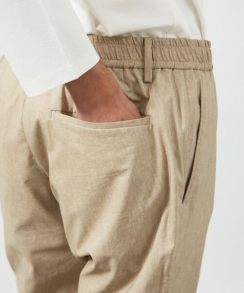 ABAHOUSE / アバハウス スラックス・ドレスパンツ | 【セットアップ対応】スーパーストレッチ リネンブレンド イージー スラックス | 詳細5