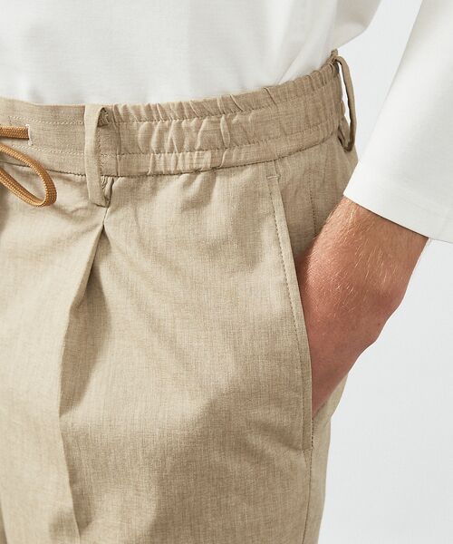 ABAHOUSE / アバハウス スラックス・ドレスパンツ | 【セットアップ対応】スーパーストレッチ リネンブレンド イージー スラックス | 詳細6