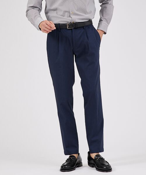 ABAHOUSE / アバハウス スラックス・ドレスパンツ | 【セットアップ対応】スーパーストレッチ リネンブレンド イージー スラックス | 詳細18