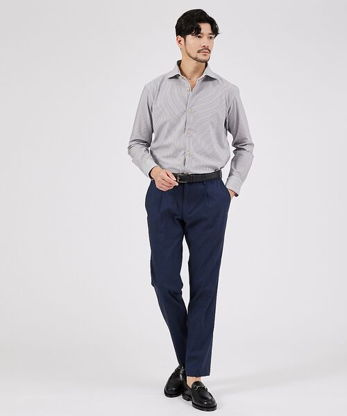 ABAHOUSE / アバハウス スラックス・ドレスパンツ | 【セットアップ対応】スーパーストレッチ リネンブレンド イージー スラックス | 詳細19