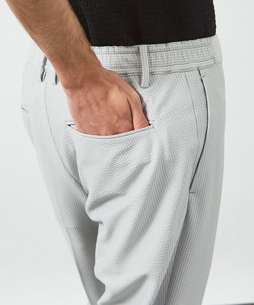 ABAHOUSE / アバハウス パンツ | トリコットサッカー イージー パンツ / ストレッチ ドライタッチ UVカット | 詳細10