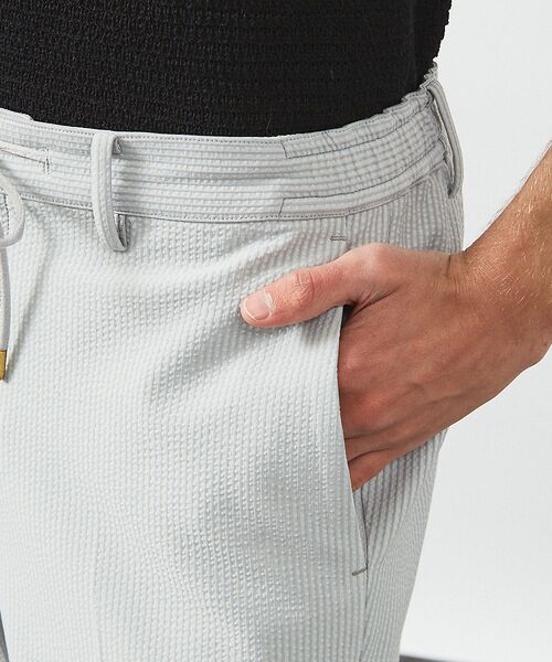 ABAHOUSE / アバハウス パンツ | トリコットサッカー イージー パンツ / ストレッチ ドライタッチ UVカット | 詳細11