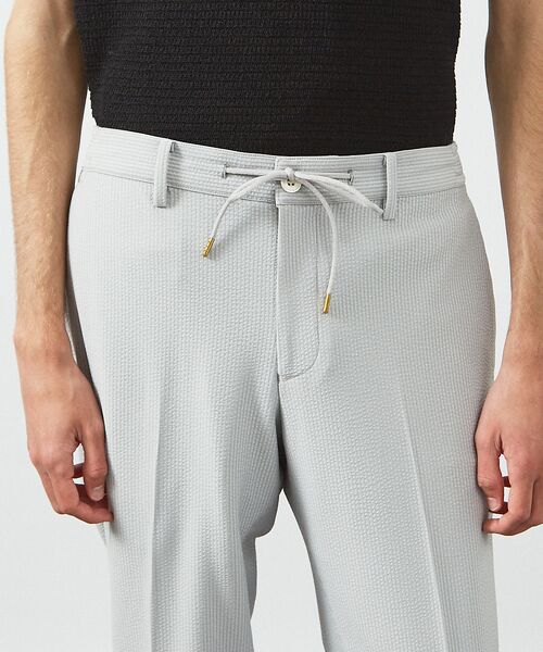 ABAHOUSE / アバハウス パンツ | トリコットサッカー イージー パンツ / ストレッチ ドライタッチ UVカット | 詳細12