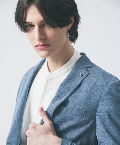 ABAHOUSE / アバハウス テーラードジャケット | 【セットアップ対応/FLEX JACKET】Breeze cool カノコ ジャ | 詳細5