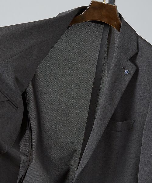 ABAHOUSE/アバハウス 【セットアップ対応/FLEX JACKET】Breeze cool カノコ ジャ チャコールグレー 46 ABAHOUSE/アバハウス 【セットアップ対応/FLEX JACKET】Breeze cool カノコ ジャ チャコールグレー 46