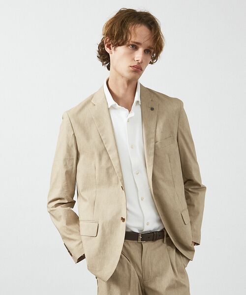 ABAHOUSE / アバハウス テーラードジャケット | 【セットアップ対応/FLEX JACKET】スーパーストレッチ リネンブレンド | 詳細13