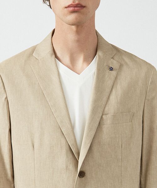 ABAHOUSE / アバハウス テーラードジャケット | 【セットアップ対応/FLEX JACKET】スーパーストレッチ リネンブレンド | 詳細5