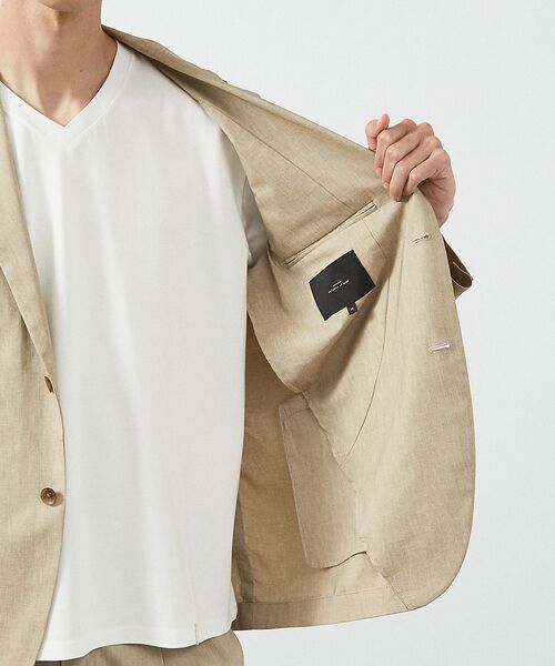 ABAHOUSE / アバハウス テーラードジャケット | 【セットアップ対応/FLEX JACKET】スーパーストレッチ リネンブレンド | 詳細9