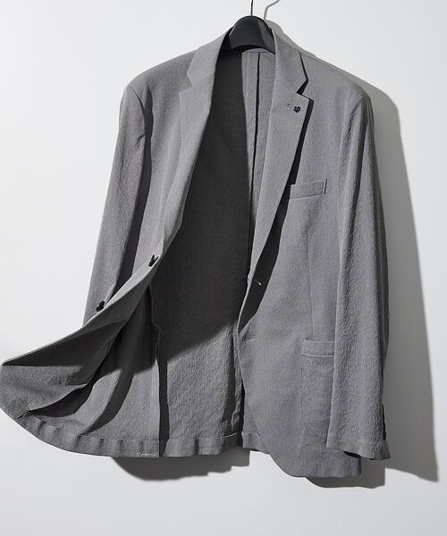 ABAHOUSE / アバハウス テーラードジャケット | 【セットアップ対応/FLEX JACKET】 PE-wrinkle ワッシャージ | 詳細12