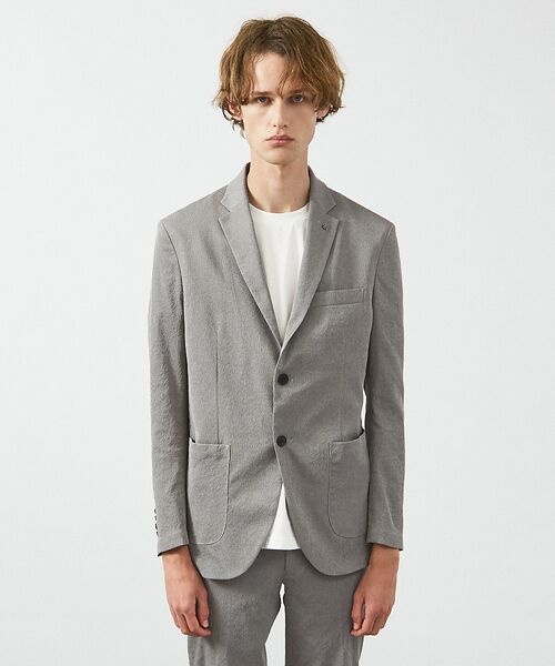 ABAHOUSE / アバハウス テーラードジャケット | 【セットアップ対応/FLEX JACKET】 PE-wrinkle ワッシャージ | 詳細2