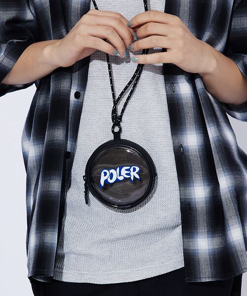 ABAHOUSE / アバハウス ポーチ | 【POLeR/ポーラー】PVC PVC ROUND POUCH/PVCマルチラウ | 詳細2