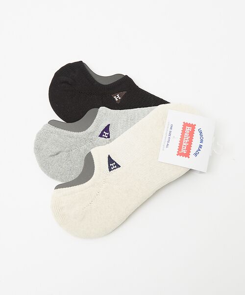 ABAHOUSE / アバハウス ソックス | 【Healthknit/ヘルスニット】ペナント刺繍191-3680/3638/靴 | 詳細1