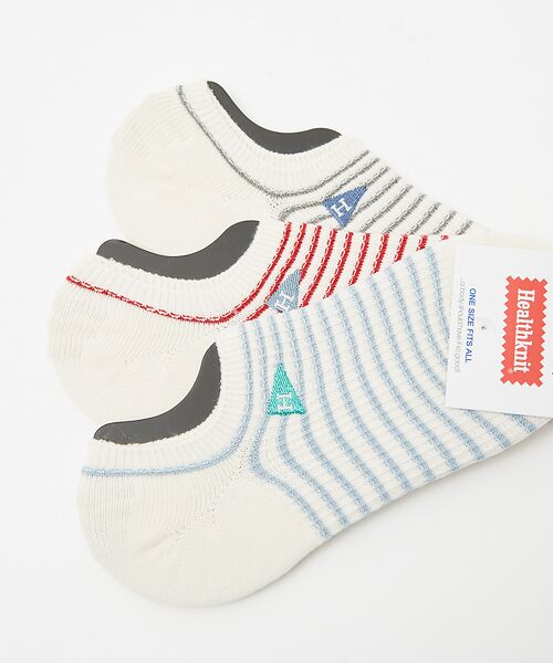 ABAHOUSE / アバハウス ソックス | 【Healthknit/ヘルスニット】ペナント刺繍191-3680/3638/靴 | 詳細5