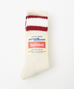 ABAHOUSE / アバハウス ソックス | 【Healthknit/ヘルスニット】 クラシック3本ライン191-3471/3