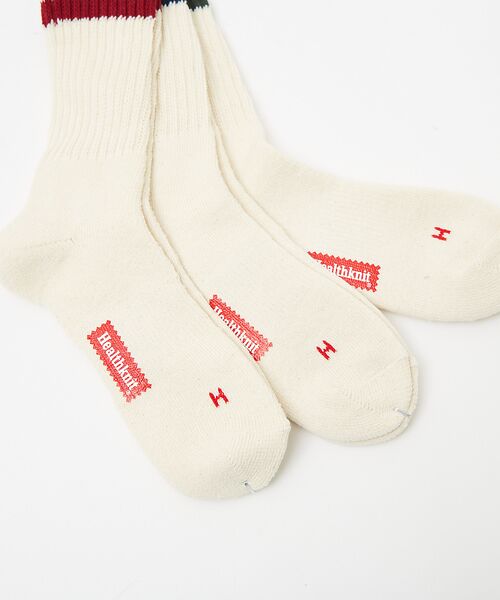 ABAHOUSE / アバハウス ソックス | 【Healthknit/ヘルスニット】 クラシック3本ライン191-3471/3 | 詳細4
