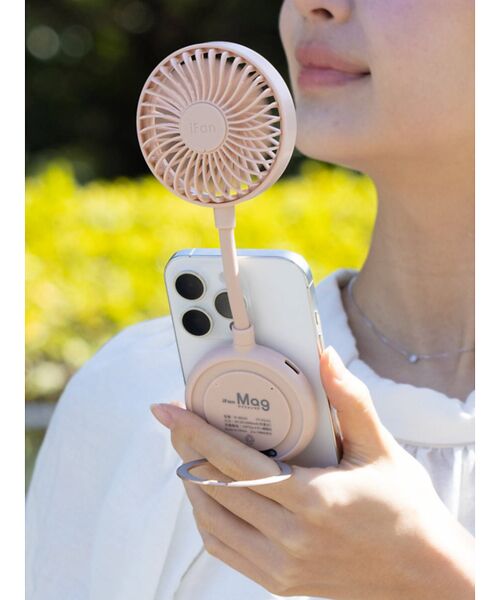 ABAHOUSE/アバハウス 【ELAICE/エレス】iFan Mag 25 /アイファン マグ/MagSaf ピンクベージュ F