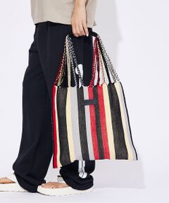 ABAHOUSE / アバハウス トートバッグ | 【MOON BIRD/ムーンバード】手織りハンモックトートバッグ/手織り/A4サ