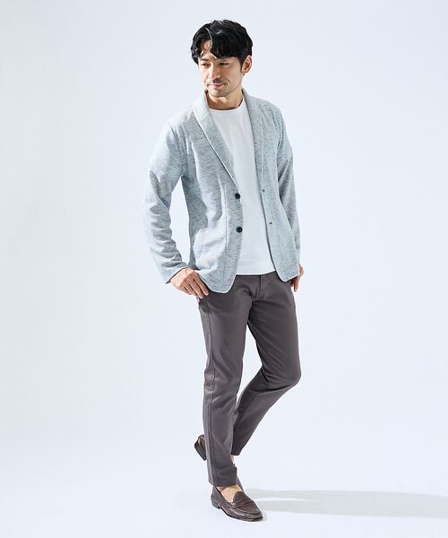 ABAHOUSE / アバハウス カーディガン・ボレロ | 【セットアップ対応】バーズアイ ショールカラー ジャケット | 詳細2