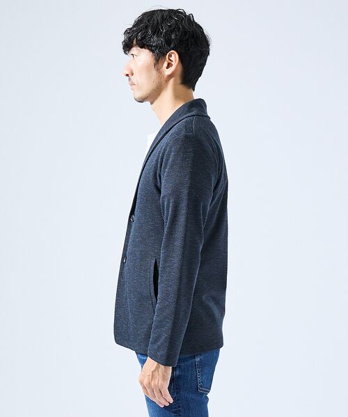 ABAHOUSE / アバハウス カーディガン・ボレロ | 【セットアップ対応】バーズアイ ショールカラー ジャケット | 詳細7