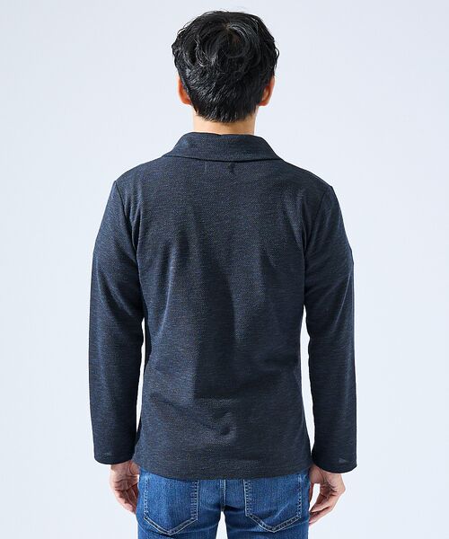 ABAHOUSE / アバハウス カーディガン・ボレロ | 【セットアップ対応】バーズアイ ショールカラー ジャケット | 詳細8