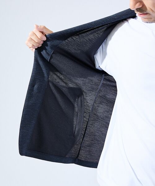 ABAHOUSE / アバハウス カーディガン・ボレロ | 【セットアップ対応】バーズアイ ショールカラー ジャケット | 詳細13