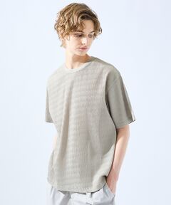 ABAHOUSE / アバハウス Tシャツ | 【AH ABAHOUSE】楊柳クルーネック半袖Tシャツ