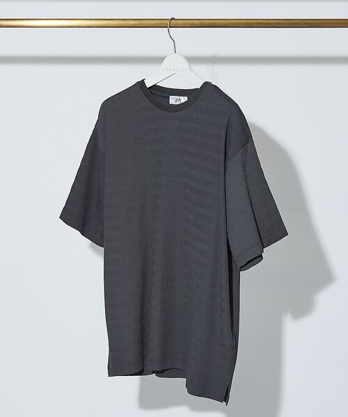 ABAHOUSE/アバハウス 【AH ABAHOUSE】楊柳クルーネック半袖Tシャツ【予約】 チャコールグレー 46 ABAHOUSE/アバハウス 【AH ABAHOUSE】楊柳クルーネック半袖Tシャツ【予約】 チャコールグレー 46