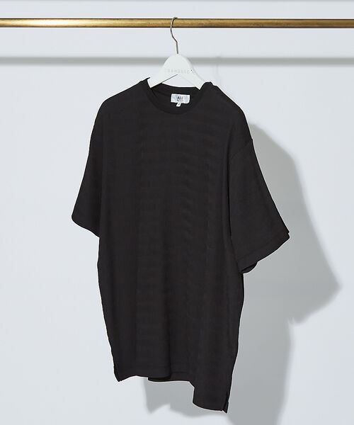 ABAHOUSE/アバハウス 【AH ABAHOUSE】楊柳クルーネック半袖Tシャツ【予約】 ブラック 46 ABAHOUSE/アバハウス 【AH ABAHOUSE】楊柳クルーネック半袖Tシャツ【予約】 ブラック 46
