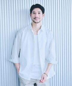 ABAHOUSE / アバハウス シャツ・ブラウス | 【リネンタッチ】7分袖シャツ