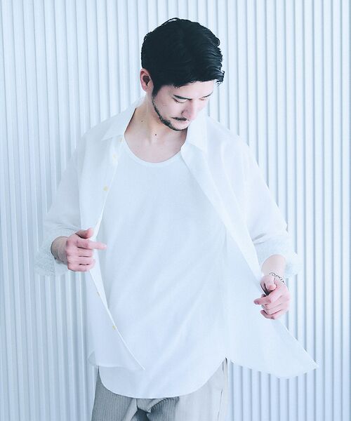 ABAHOUSE / アバハウス シャツ・ブラウス | 【リネンタッチ】7分袖シャツ | 詳細4