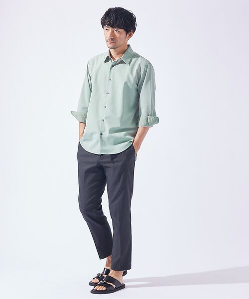 ABAHOUSE / アバハウス シャツ・ブラウス | 【リネンタッチ】7分袖シャツ | 詳細10