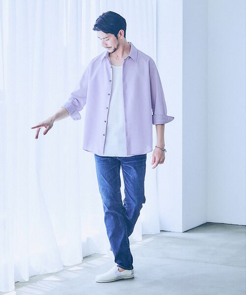 ABAHOUSE / アバハウス シャツ・ブラウス | 【リネンタッチ】7分袖シャツ | 詳細13